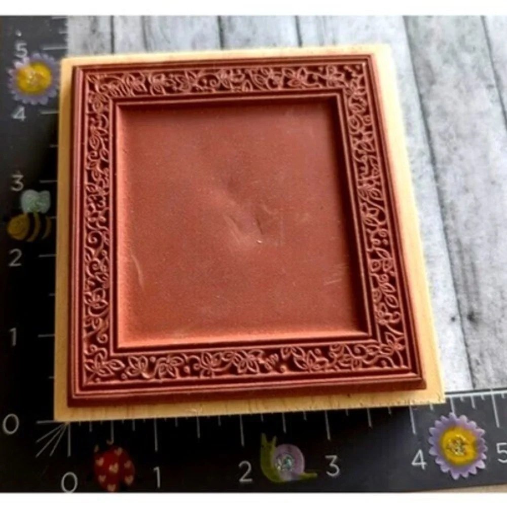 Great Impressions Leafy Ivy Frame K67 Rubber Stamp Wood #B12